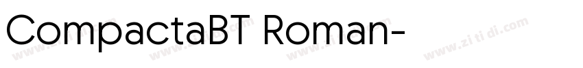CompactaBT Roman字体转换